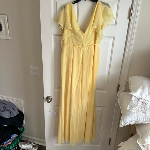 David’s Bridal Flutter Sleeve Bridesmaids Dress - Picture 2 of 6